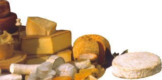 Photograph of cheeses